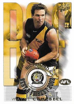 2003 Select XL Ultra AFL - Club Best & Fairest 2002 #BF14 Wayne Campbell Front